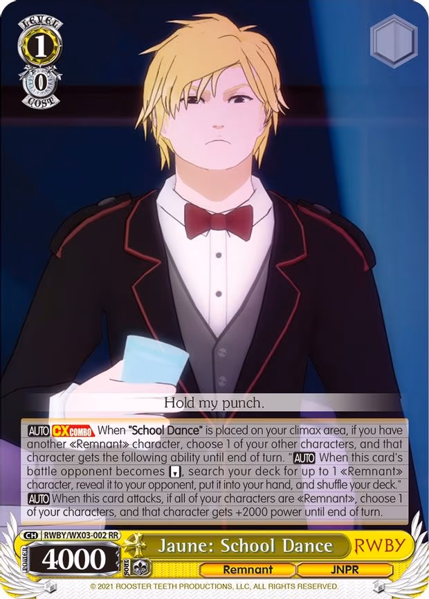 Jaune: School Dance