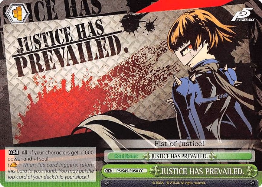 JUSTICE HAS PREVAILED.