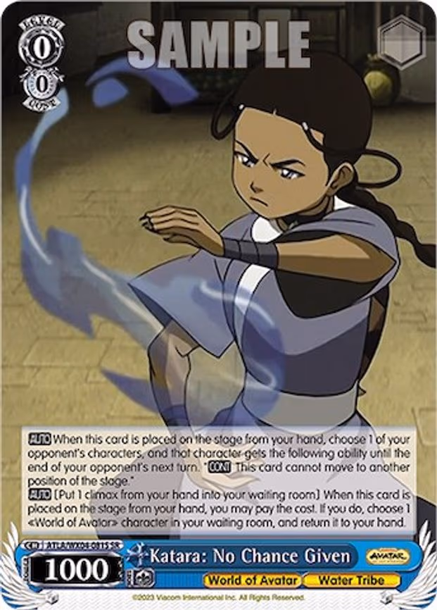 Katara: No Chance Given