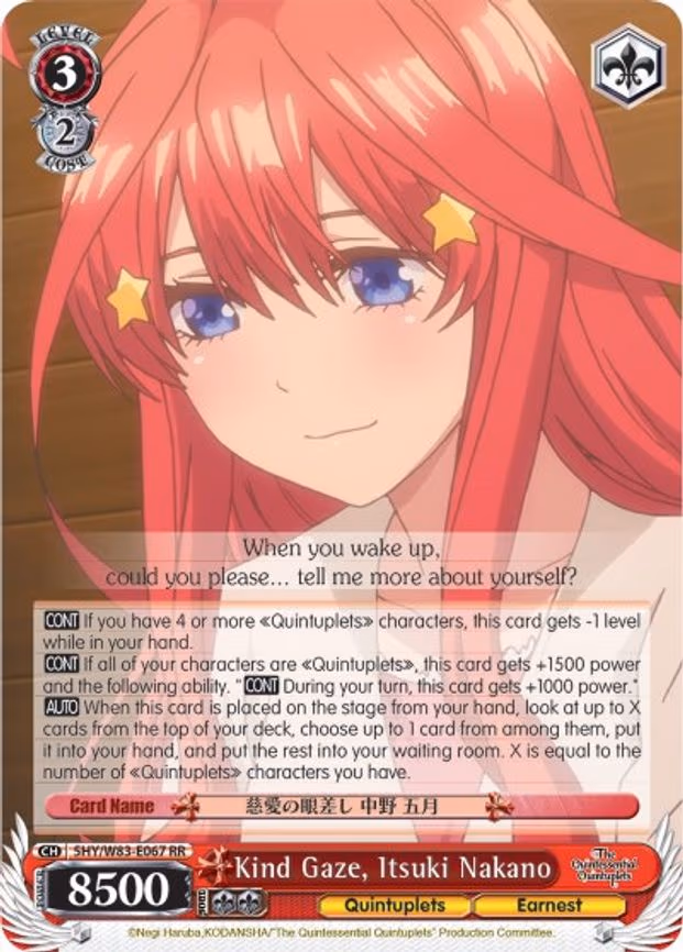 Kind Gaze, Itsuki Nakano