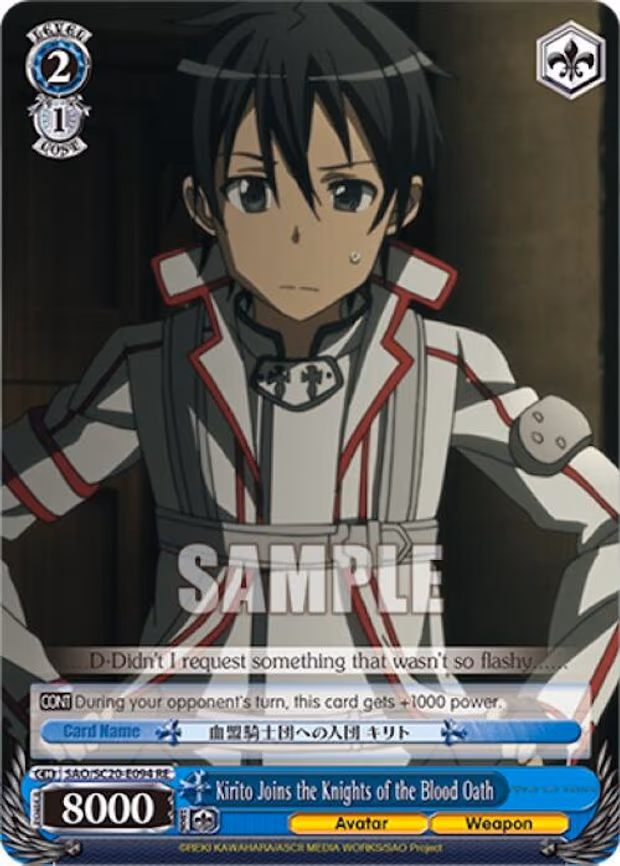 Kirito Joins the Knights of the Blood Oath