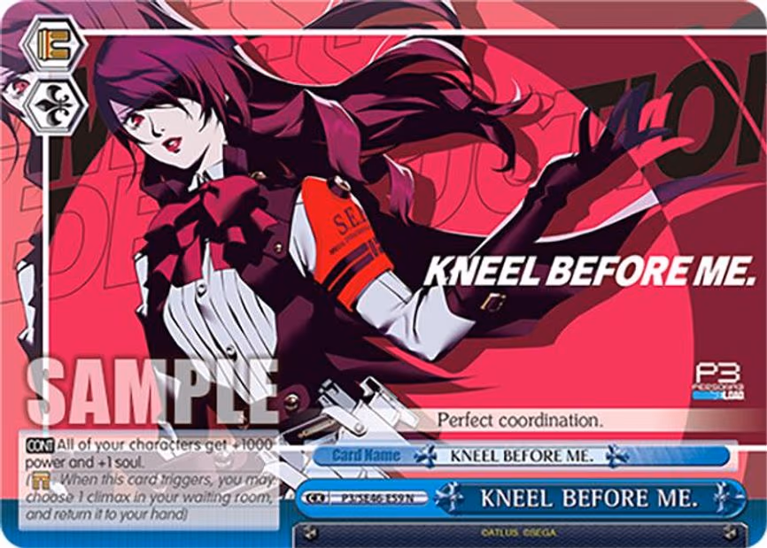 KNEEL BEFORE ME.
