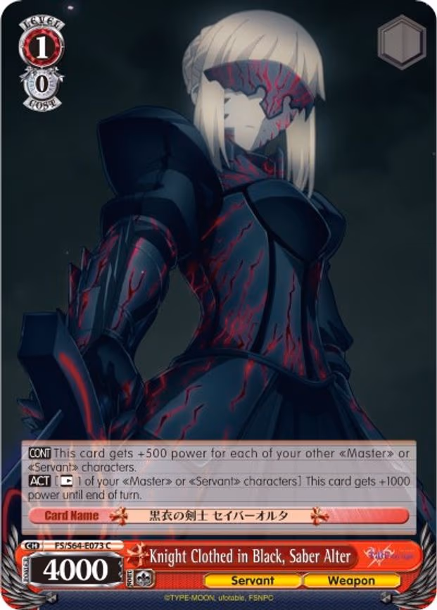 Knight Clothed in Black, Saber Alter