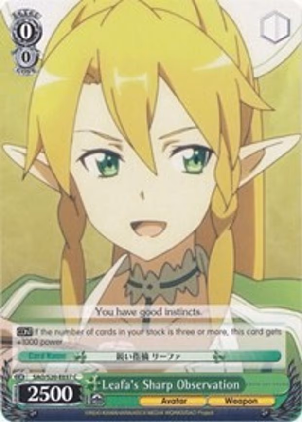 Leafa's Sharp Observation