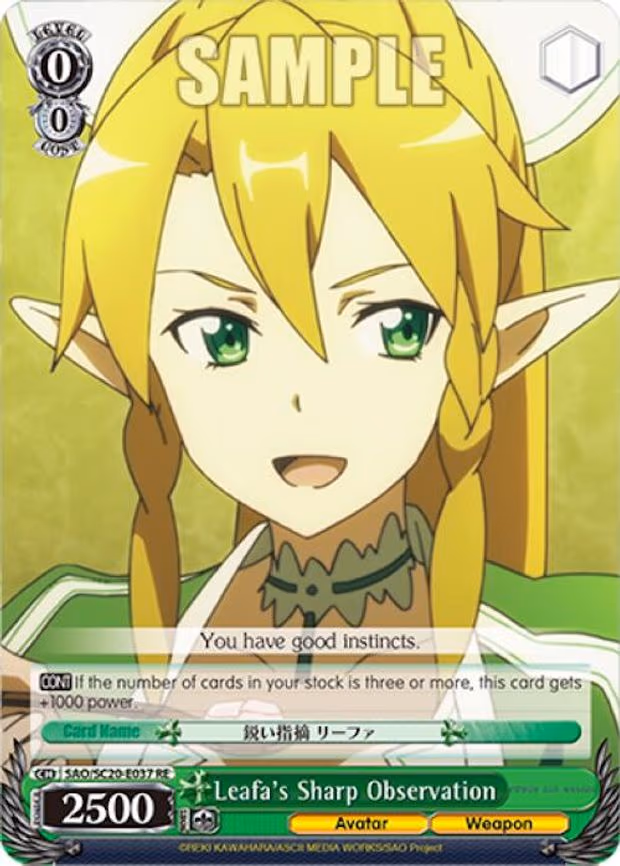 Leafa's Sharp Observation