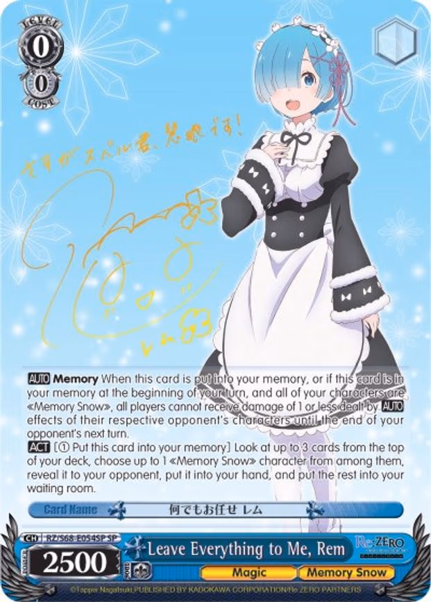 Leave Everything to Me, Rem