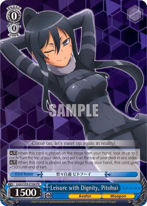 Leisure with Dignity, Pitohui