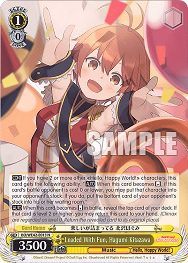 Loaded With Fun, Hagumi Kitazawa
