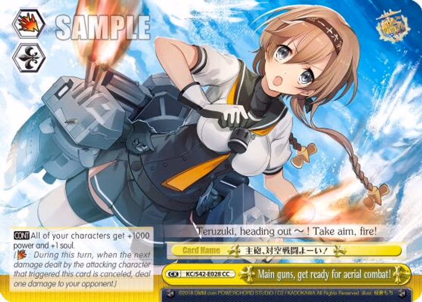 Main guns, get ready for aerial combat!