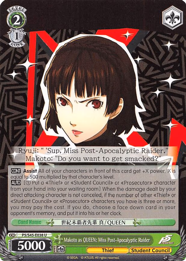 Makoto as QUEEN: Miss Post-Apocalyptic Raider