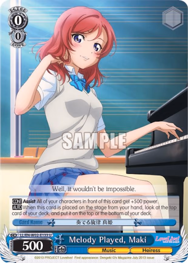 Melody Played, Maki