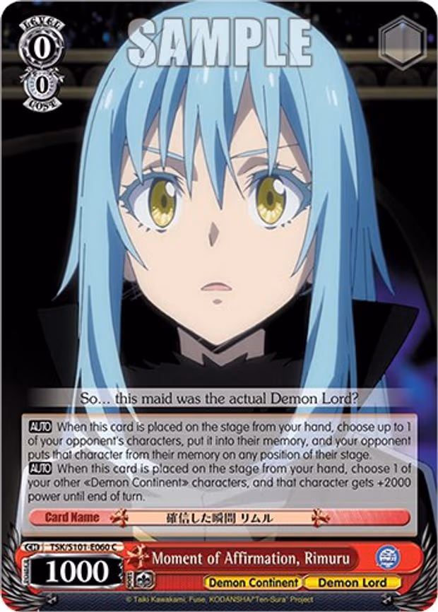 Moment of Affirmation, Rimuru