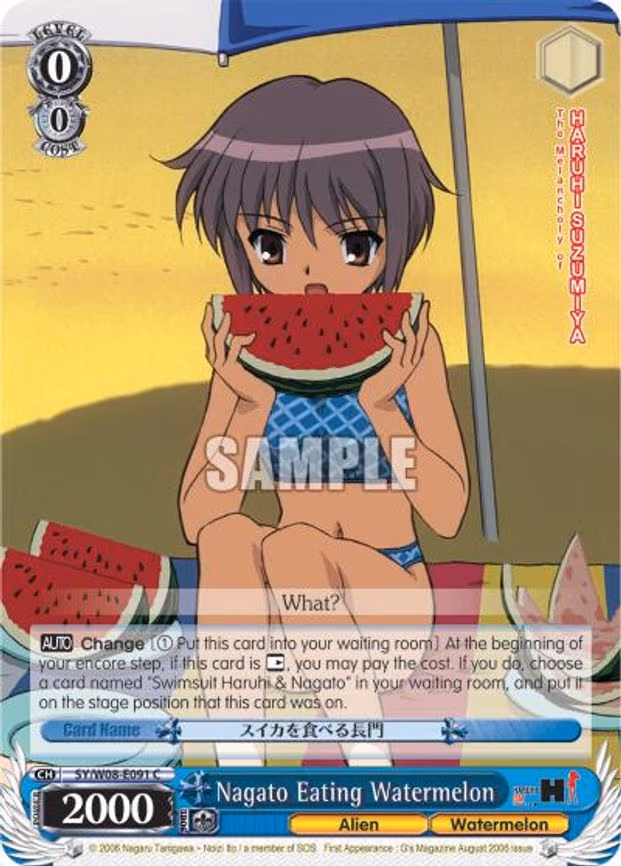 Nagato Eating Watermelon