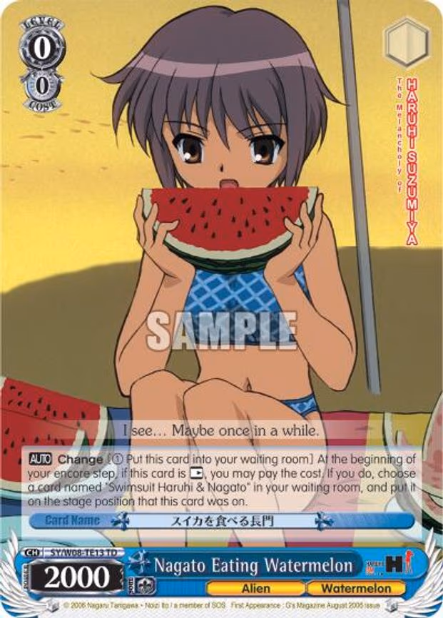Nagato Eating Watermelon