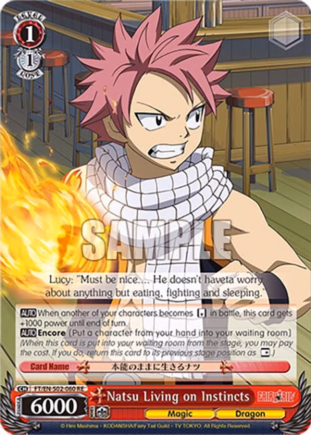 Natsu Living on Instincts