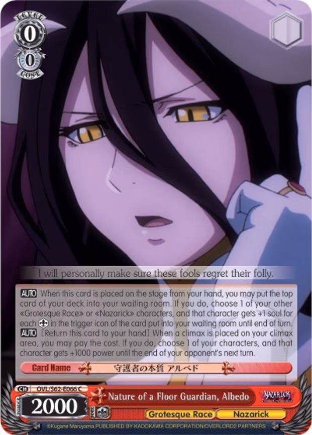 Nature of a Floor Guardian, Albedo