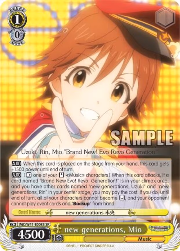 new generations, Mio