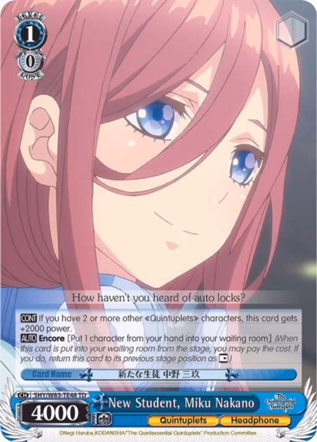 New Student, Miku Nakano