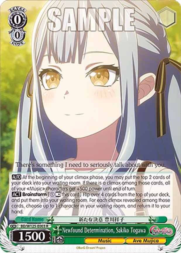 Newfound Determination, Sakiko Togawa