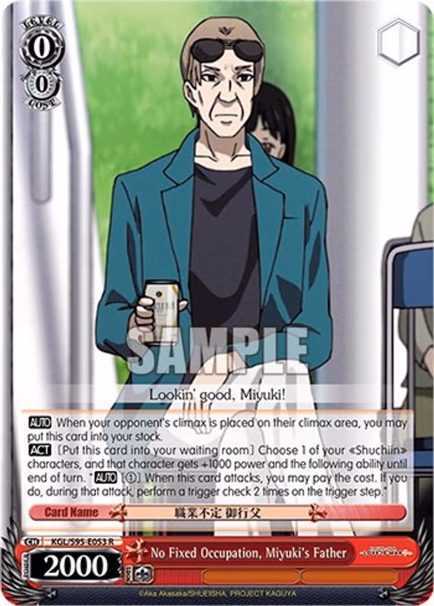 No Fixed Occupation, Miyuki's Father