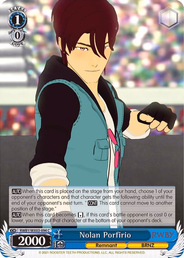 Nolan Porfirio - Common (RWBY/WX03-094 C)
