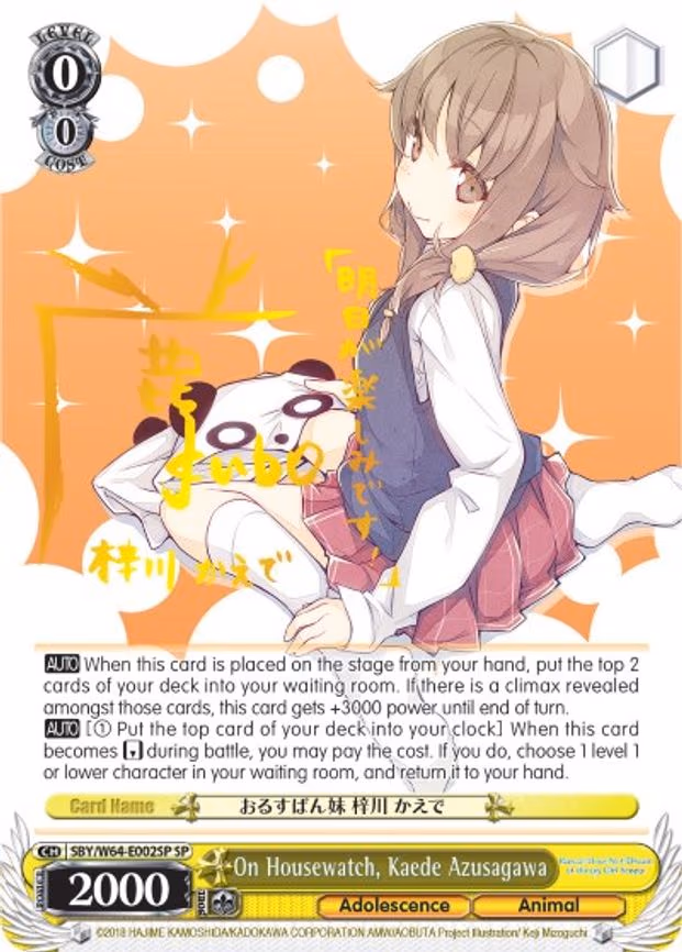 On Housewatch, Kaede Azusagawa