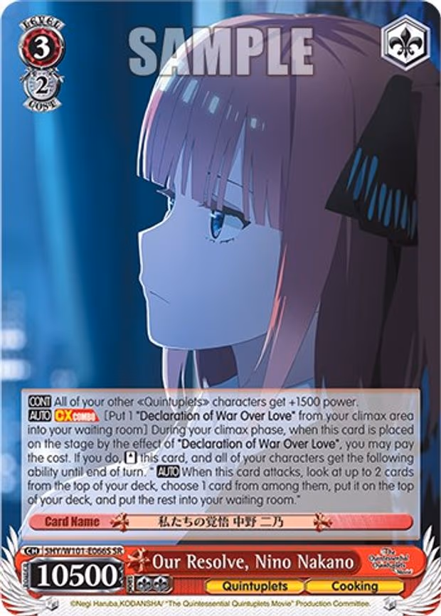 Our Resolve, Nino Nakano