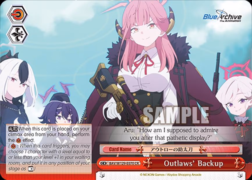 Outlaws' Backup - Climax Rare (BAV/W129-E070)