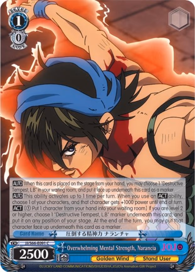 Overwhelming Mental Strength, Narancia