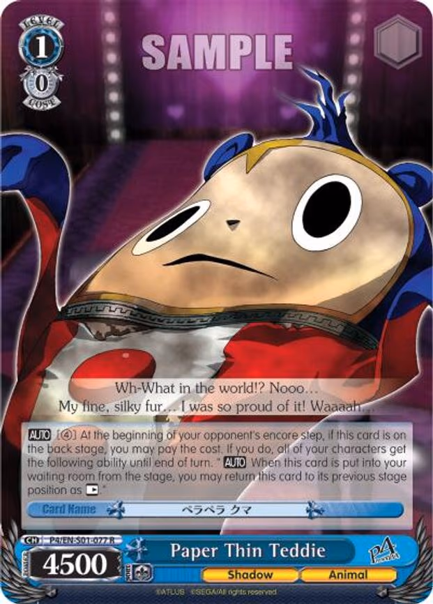 Paper Thin Teddie