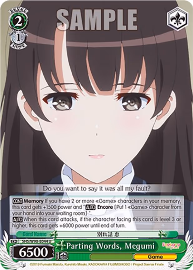 Parting Words, Megumi