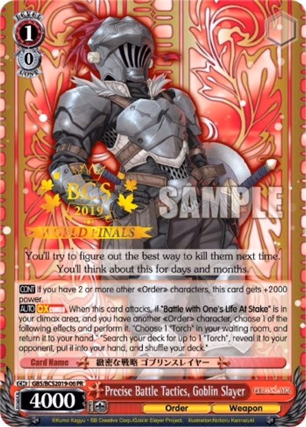 Precise Battle Tactics, Goblin Slayer