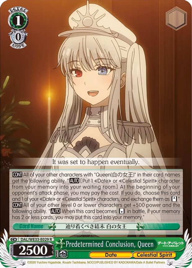 Predetermined Conclusion, Queen