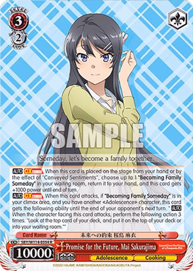 Promise for the Future, Mai Sakurajima