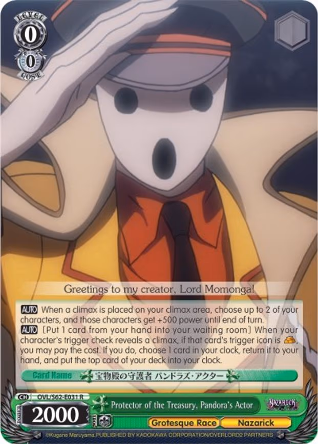 Protector of the Treasury, Pandora's Actor