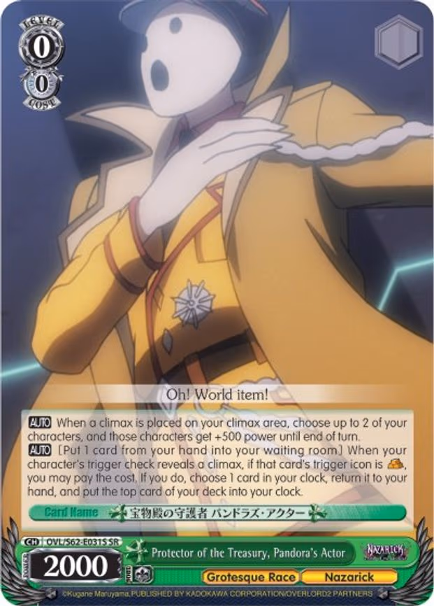 Protector of the Treasury, Pandora's Actor