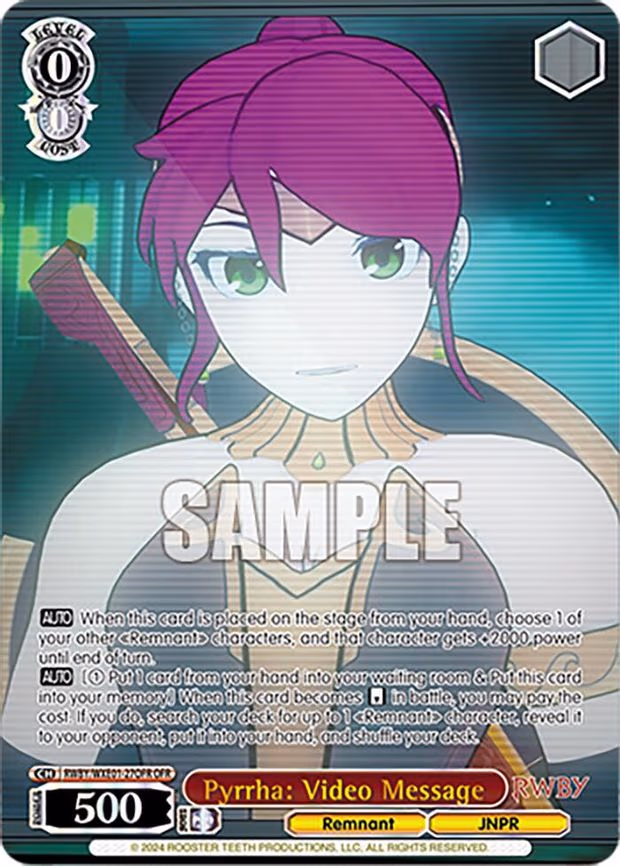 Pyrrha: Video Message