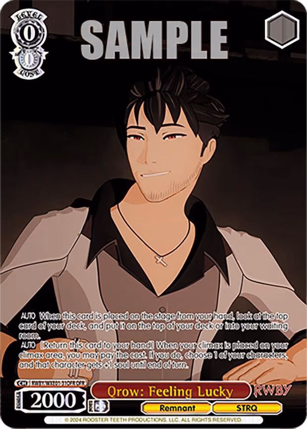 Qrow: Feeling Lucky - Over-Frame Rare (RWBY/WXE01-31OFR OFR)