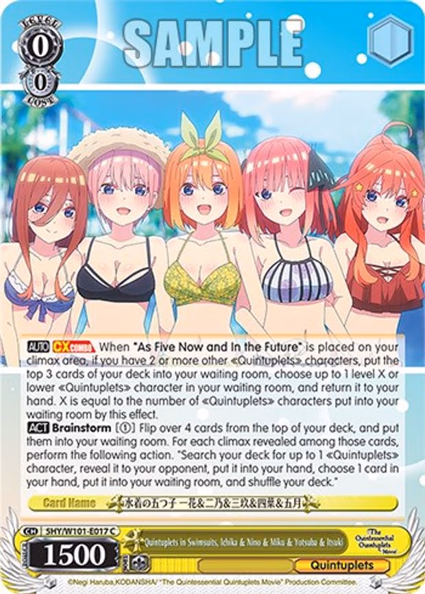 Quintuplets in Swimsuits, Ichika & Nino & Miku & Yotsuba & Itsuki
