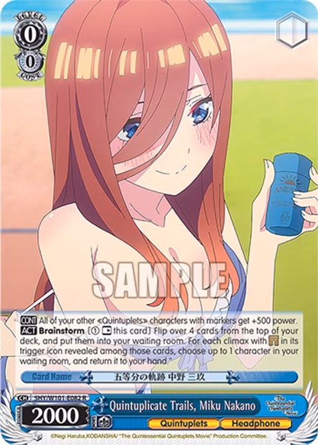 Quintuplicate Trails, Miku Nakano