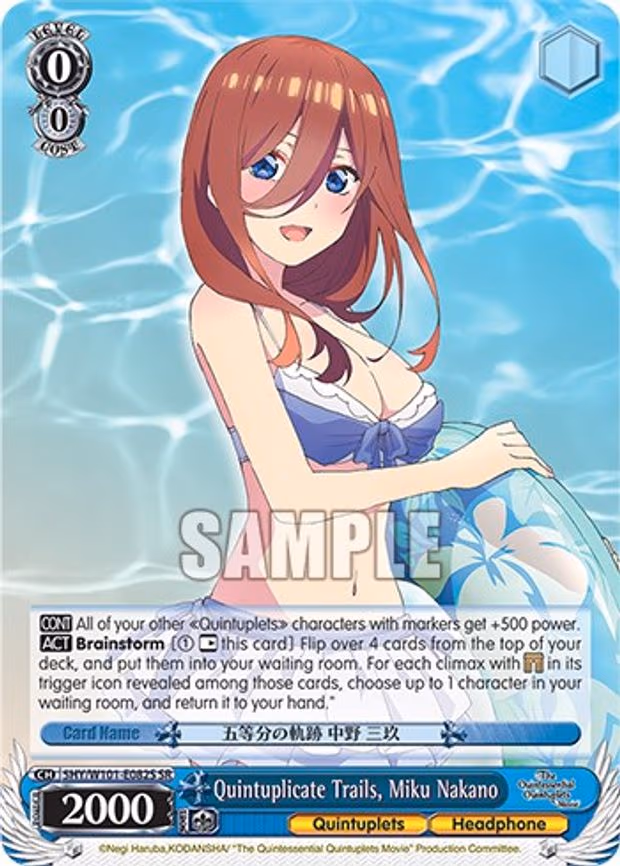Quintuplicate Trails, Miku Nakano