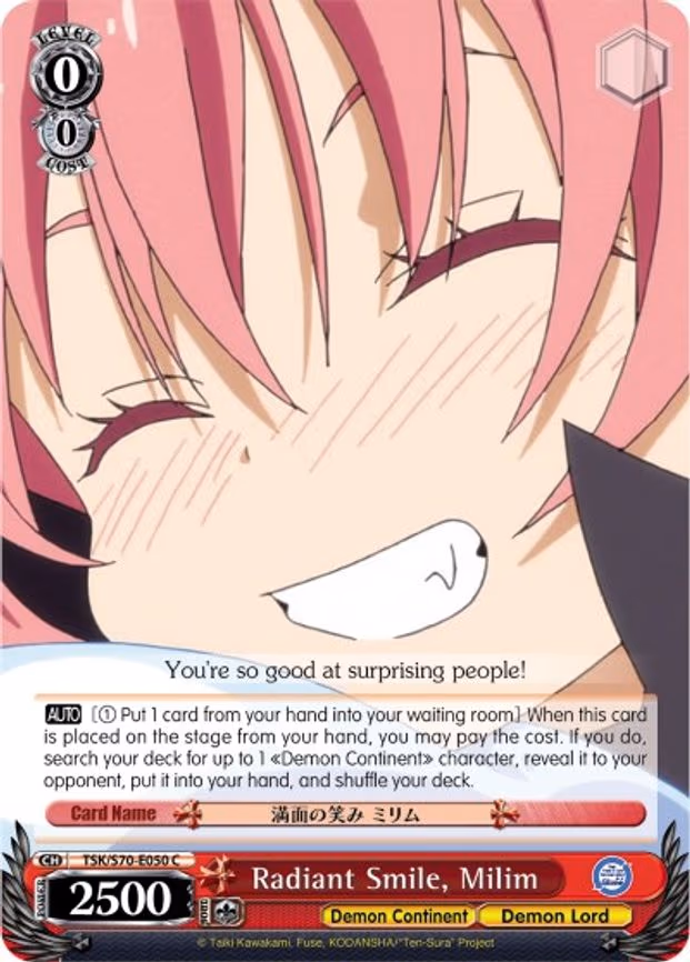 Radiant Smile, Milim