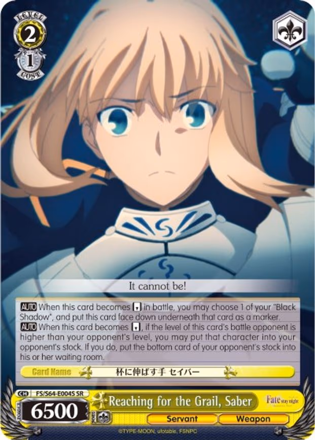 Reaching for the Grail, Saber