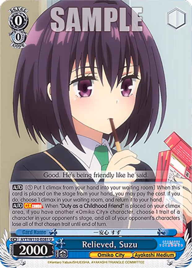 Relieved, Suzu