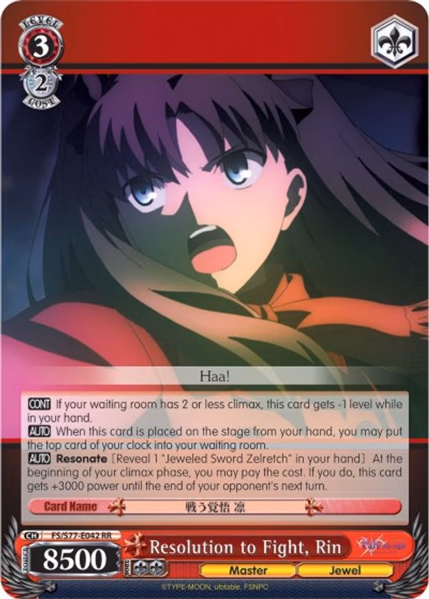 Resolution to Fight, Rin