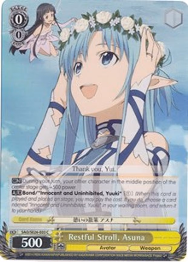 Restful Stroll, Asuna