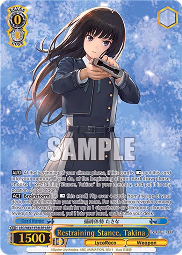 Restraining Stance, Takina