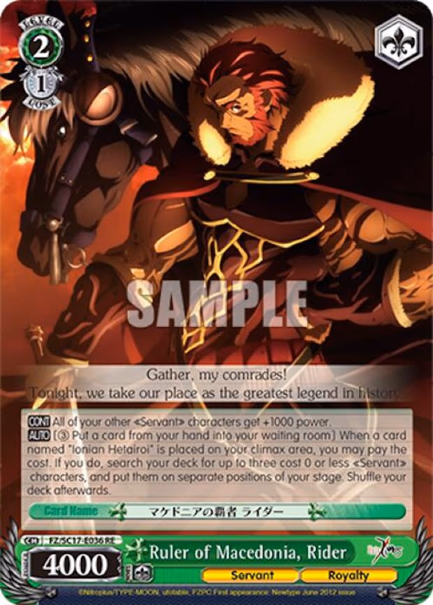 Ruler of Macedonia, Rider