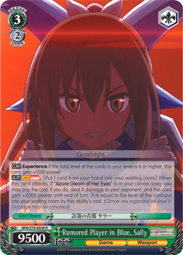 Rumored Player in Blue, Sally