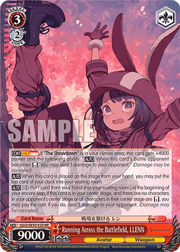 Running Across the Battlefield, LLENN
